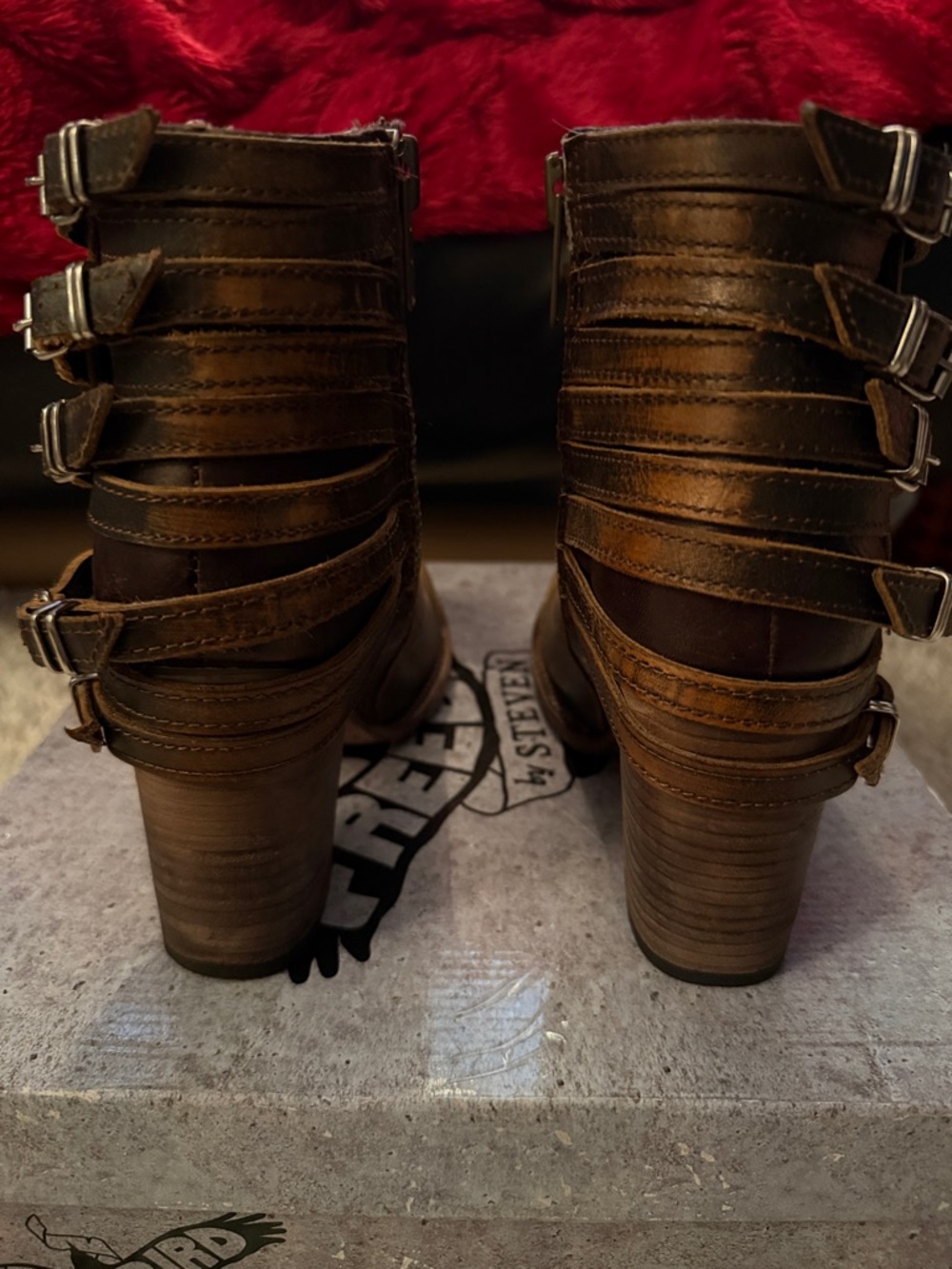Freebird by Steven Hermosa Brown Leather Booties - Picture 4 of 7